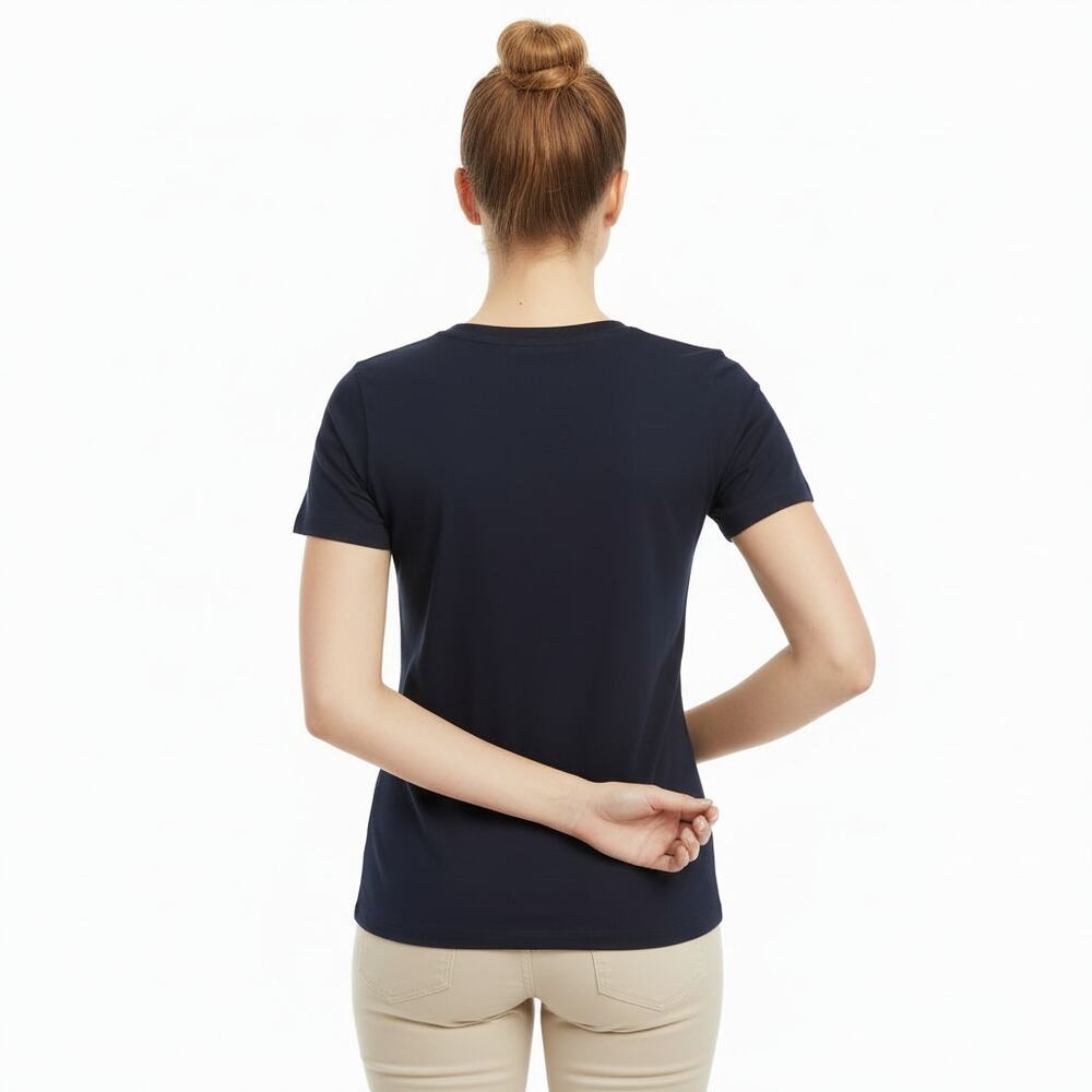 Vera Bradley Classic Navy Crew Neck Top, S - Picture 3 of 5